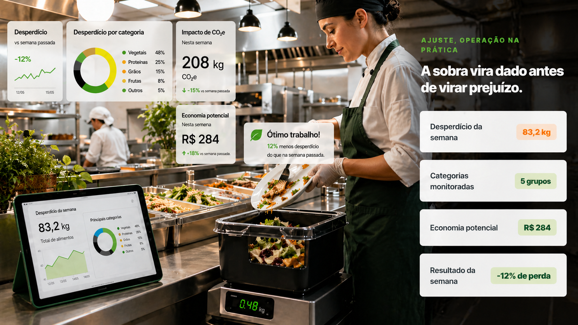 A sobra vira dado antes de virar prejuízo.